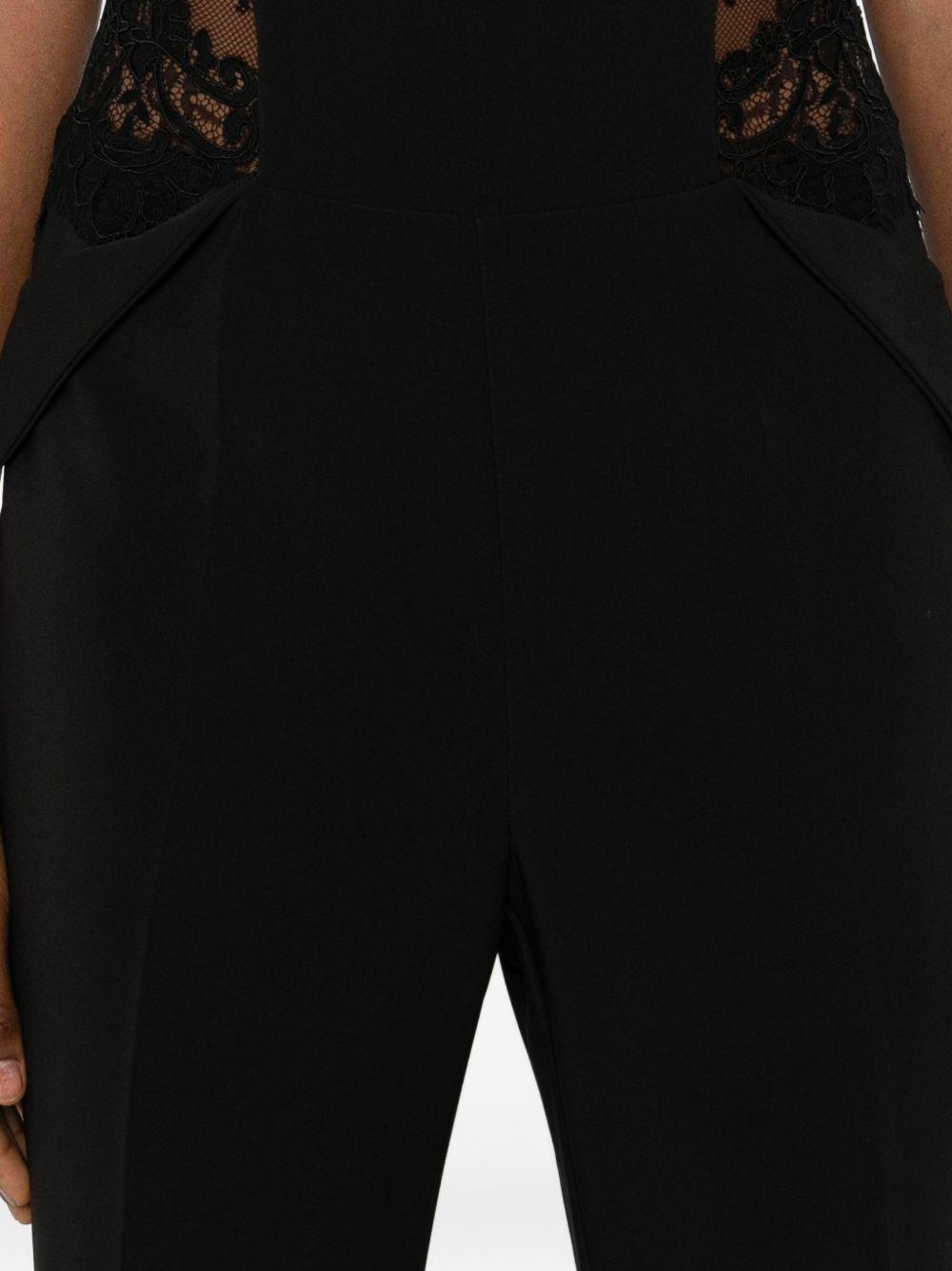 Pantaloni Svasati a Vita Alta con Spacchi Laterali E00071 NERO BABYLON EUREKA 