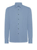 Camicia Oxford Jacquared light blu