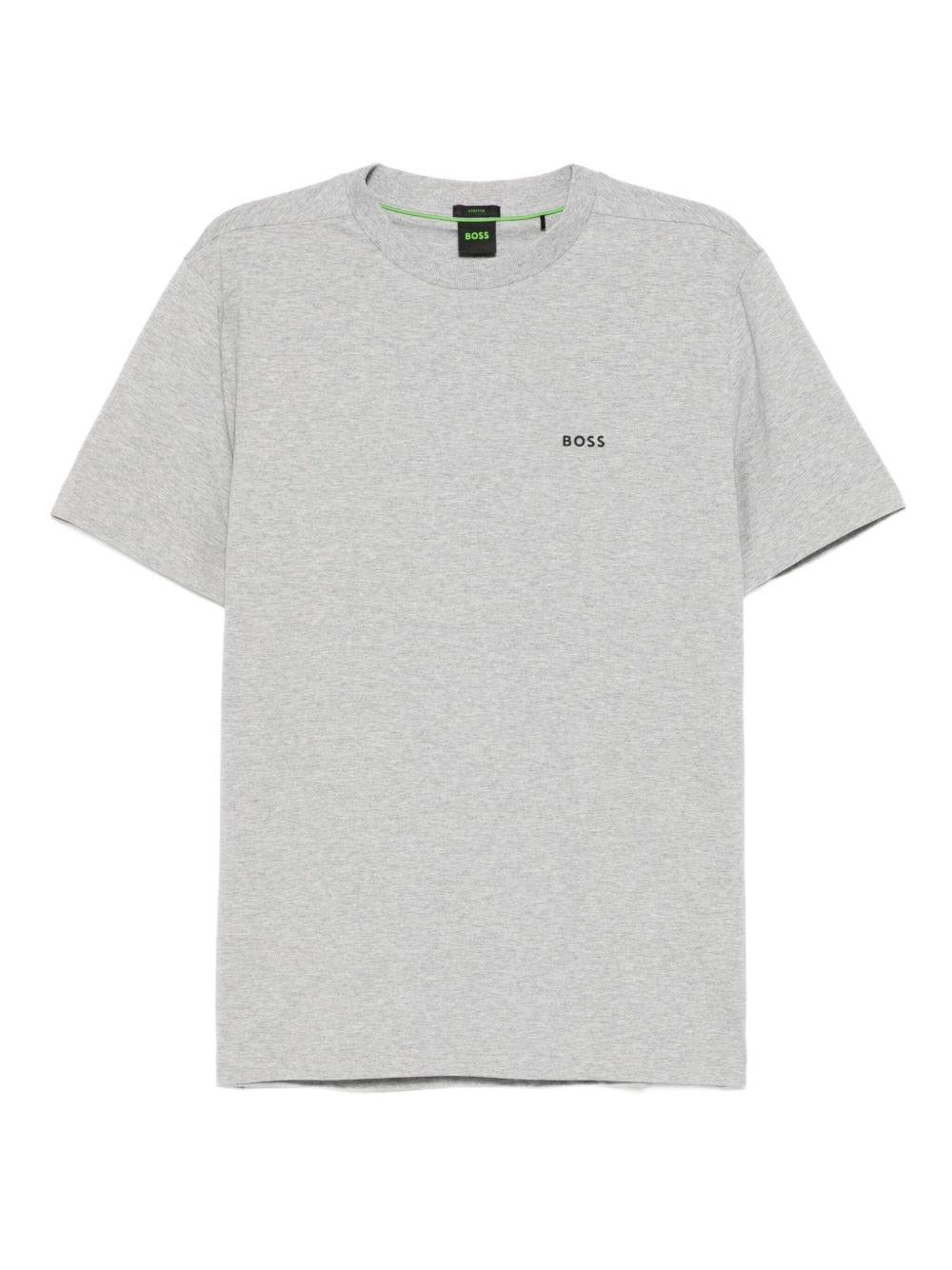 T-shirt in Cotone Elasticizzato con Logo 50506373 042 BOSS 