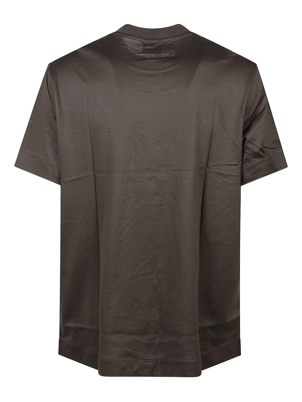 T-shirt verde con logo in rilievo e girocollo EM002963AF10761 U8120 EMPORIO ARMANI 