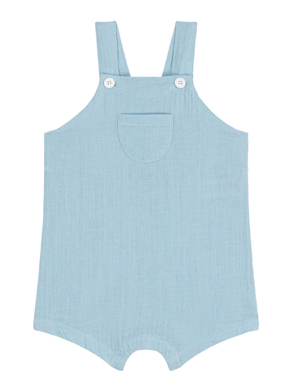 Salopette celeste neonato A0CEF 03 PETIT BATEAU KIDS 