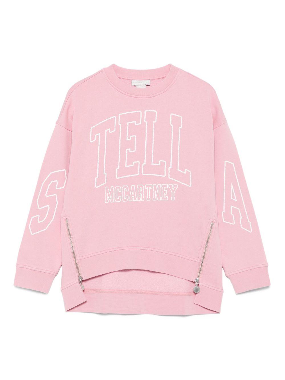 Felpa Rosa con Ricamo TX4C10Z0453 51L STELLA MCCARTNEY KIDS 