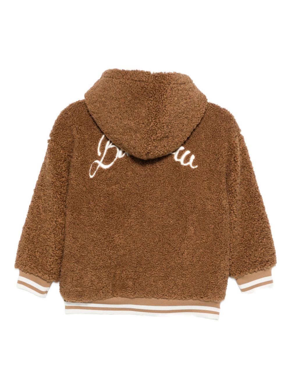 Giubbino con Cappuccio Motivo Smile F5BKJUJK129 307 BARROW KIDS 