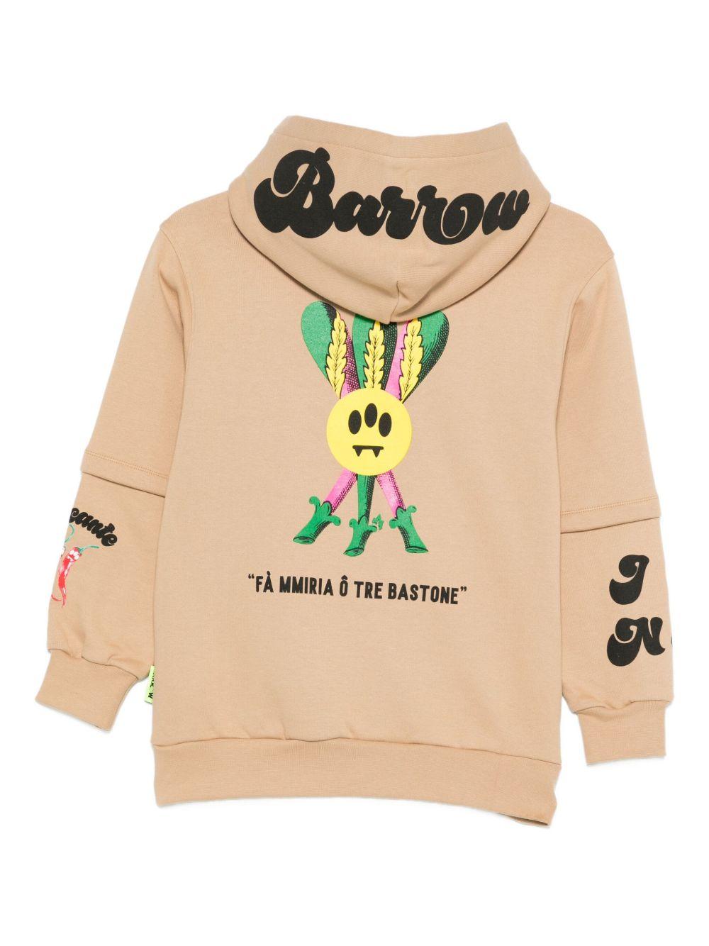 Felpa con Cappuccio e Stampa Grafica F5BKJUHS158 307 BARROW KIDS 