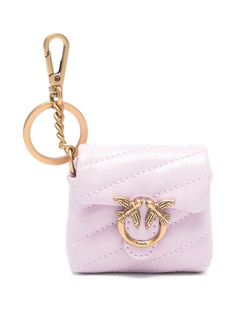 Portachiavi mini bag trapuntata 105869A37O P26Q PINKO 