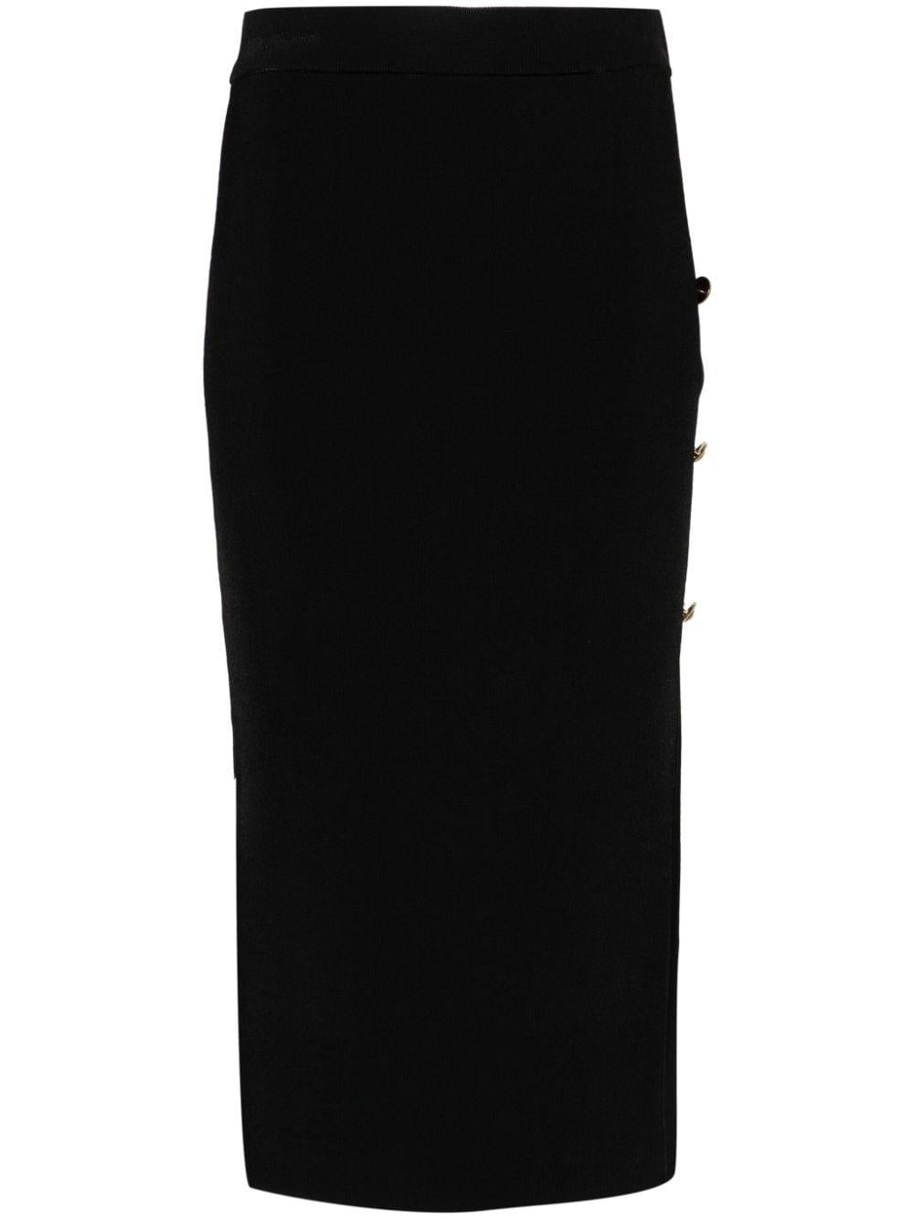 Gonna midi cut-out laterali