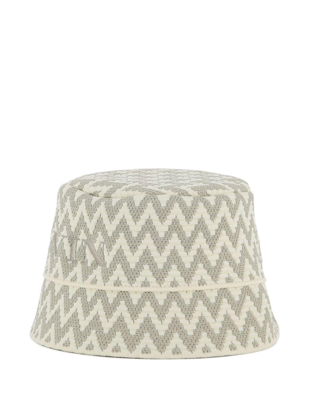 Cappello bucket in cotone a chevron N30356 N52 LANVIN KIDS 