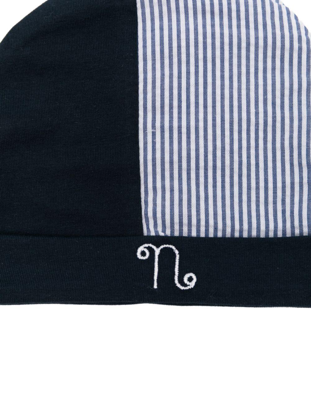 Berretto a righe in cotone E26131 BLU NANAN KIDS 