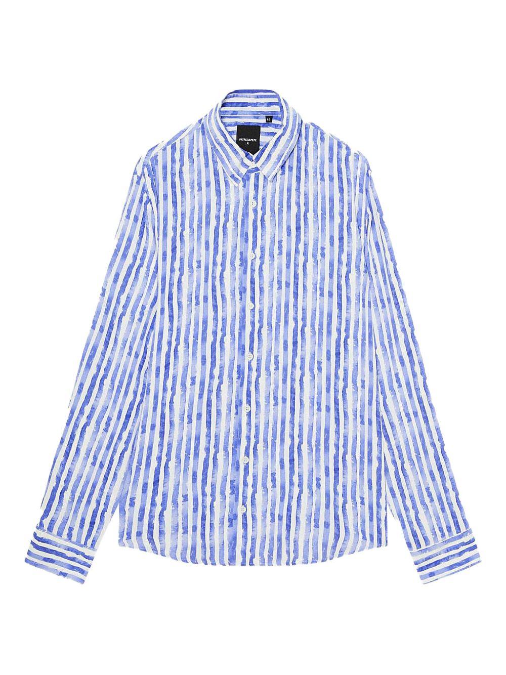 Camicia blu fantasia a righe 5C0310A093 FF55 PATRIZIA PEPE 