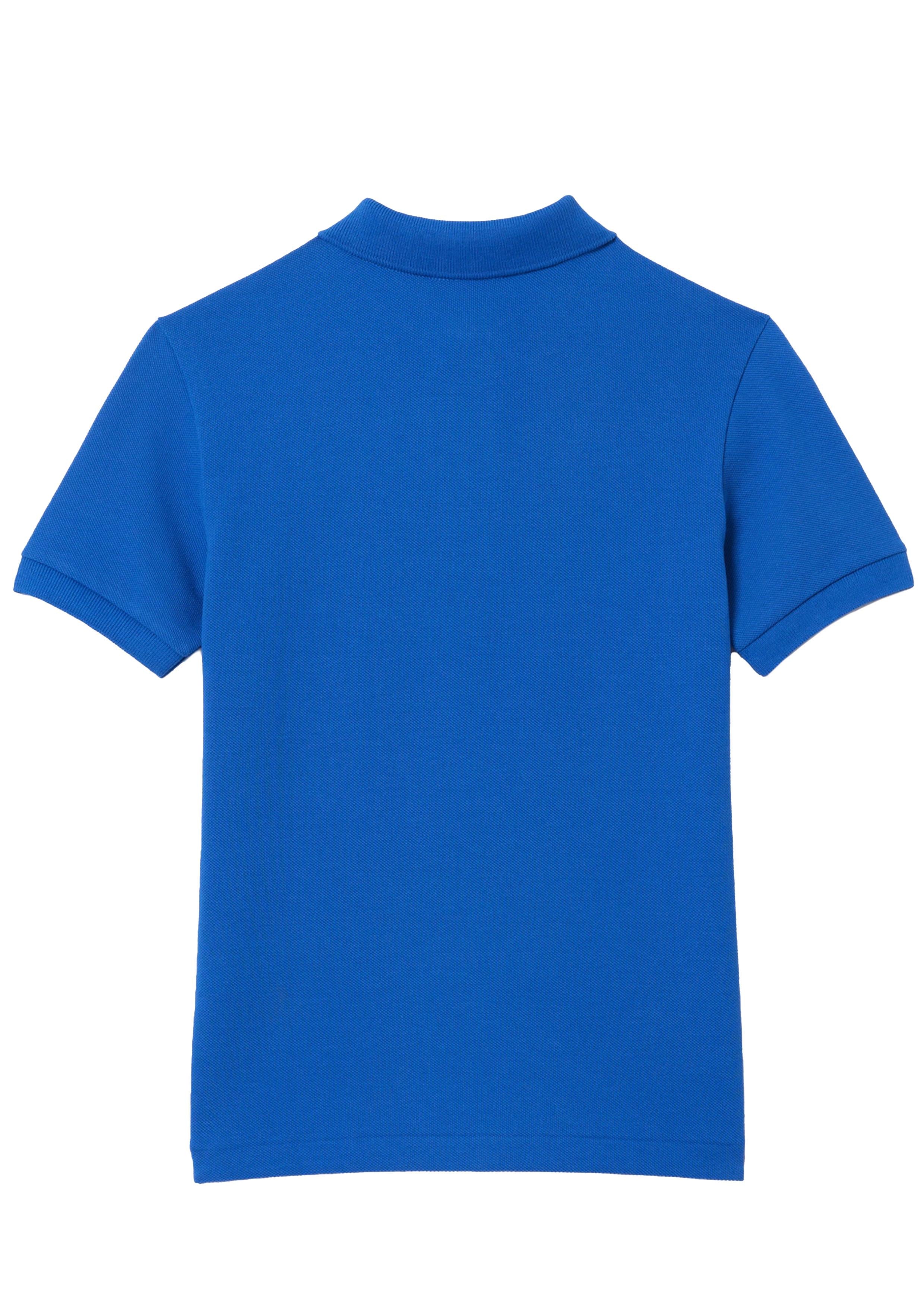 Polo blu mini logo ricamo PJ2909 IXW LACOSTE KIDS 