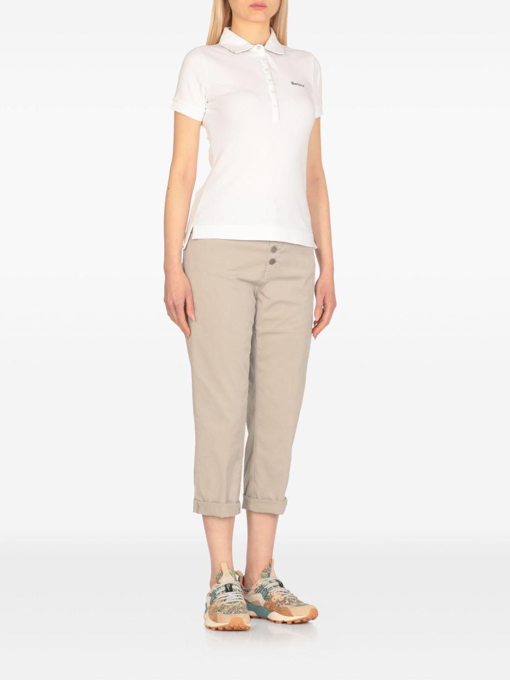 Polo in cotone con abbottonatura frontale LML0634 WH33 BARBOUR 