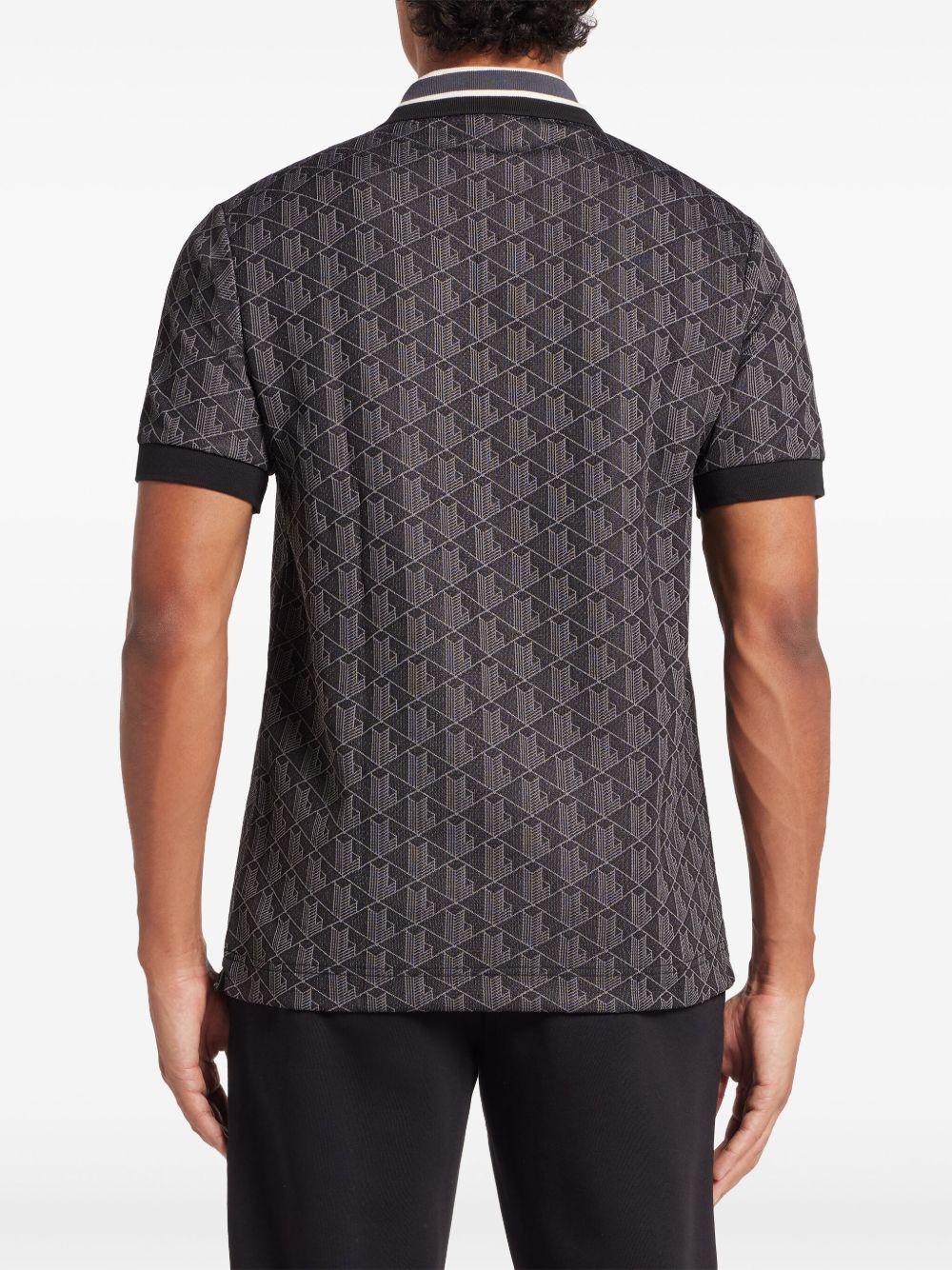 Polo Grafite con Monogramma DH1417 4PC LACOSTE 