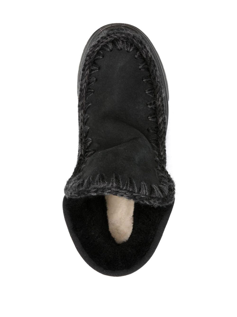 Stivali Eskimo foderati in shearling MUFW421001A BKBK MOU 