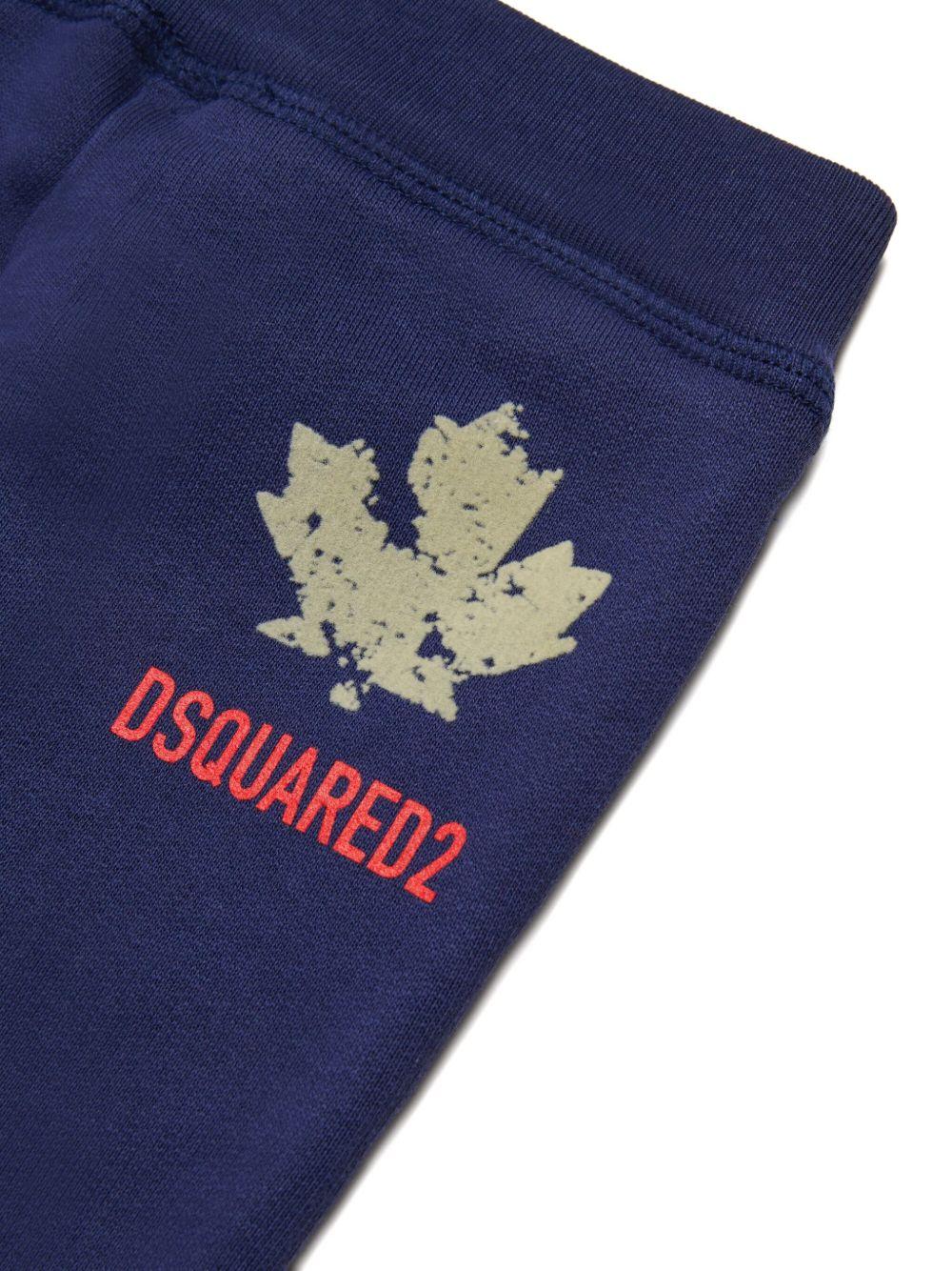 Pantaloni Sportivi in Cotone DQ3090D00ZF DQ864 DSQUARED KIDS 