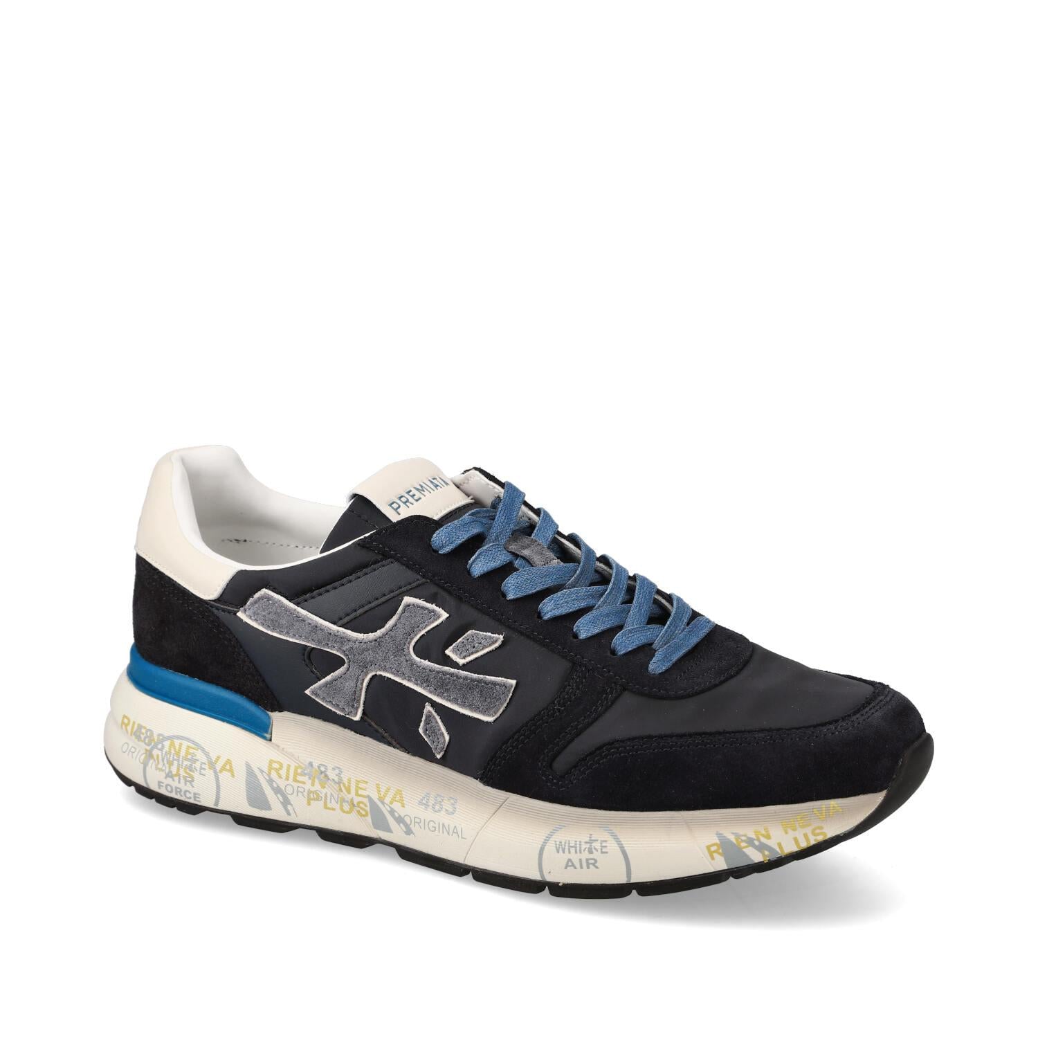 Sneakers Mick in Camoscio e Nylon Blu Scuro MICK 7716 PREMIATA 