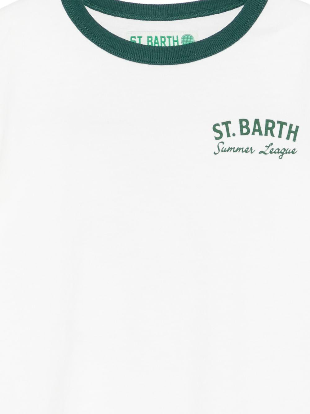 T-shirt con bordi a contrasto DENA001 03846L MC2 SAINT BARTH KIDS 