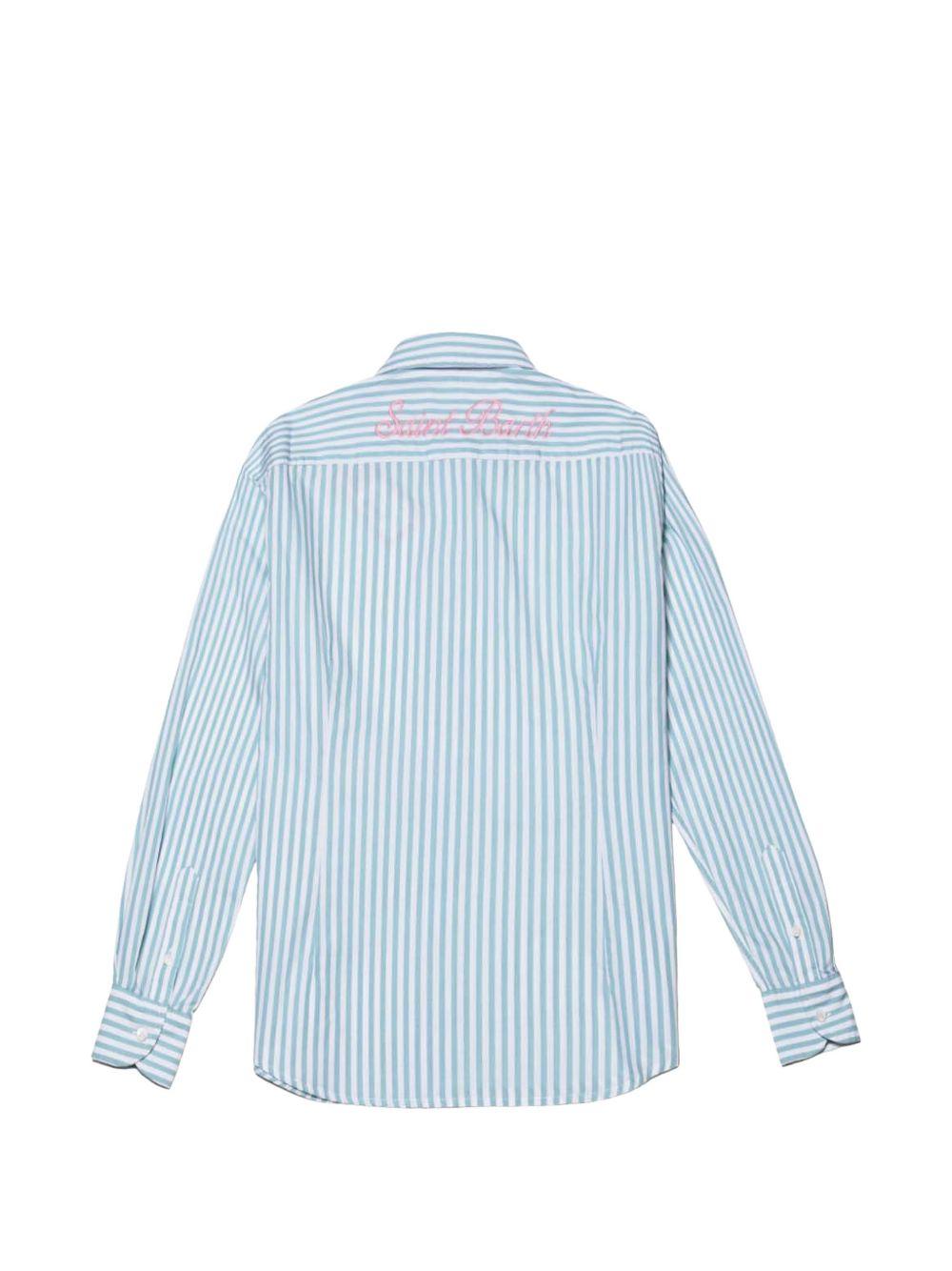 Camicia a righe con colletto button-down MDH001 00722L MC2 SAINT BARTH 