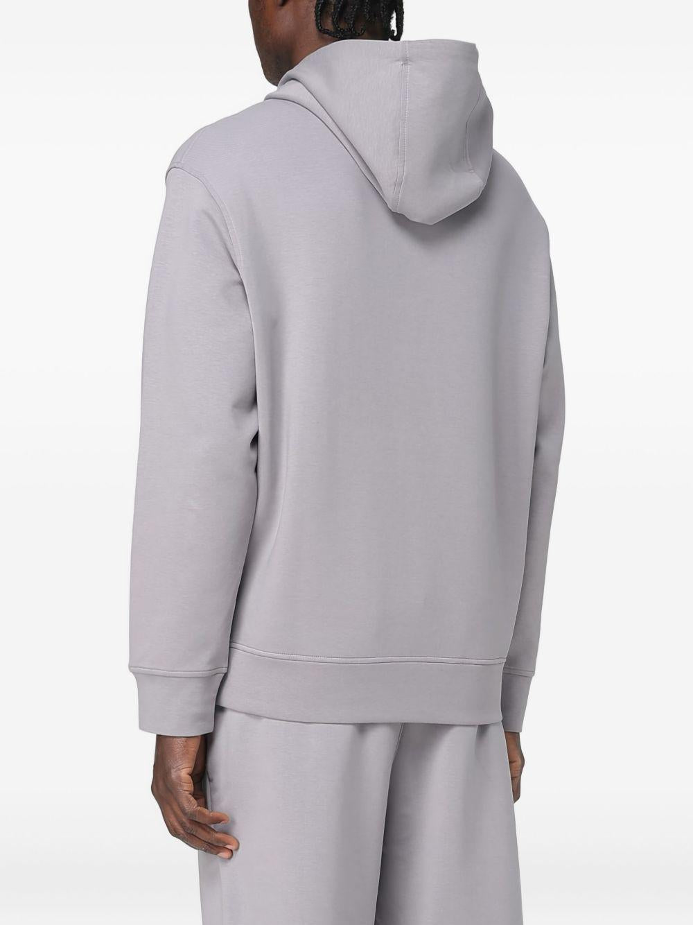 Felpa Grigia con Cappuccio e Logo 6D1M941JHSZ 0662 EMPORIO ARMANI 