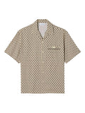 Camicia a maniche corte stampa geometrica