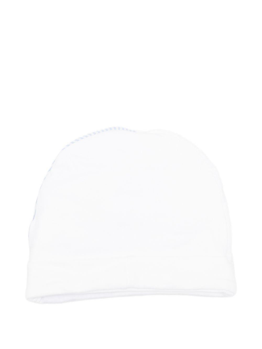 Berretto a righe in cotone E26131 BIANCO NANAN KIDS 