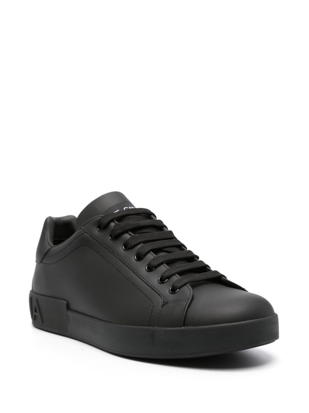 Sneakers in pelle con suola platform CS1772A1065 80999 DOLCE&GABBANA 