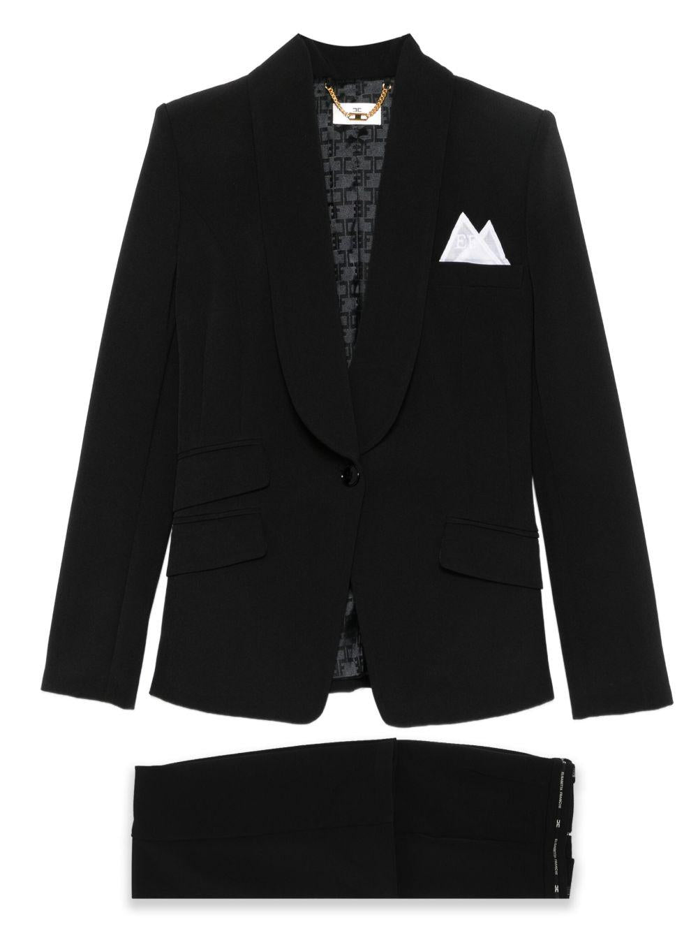 Completo Monopetto con Scollo a Scialle TP00156E2 110 ELISABETTA FRANCHI 