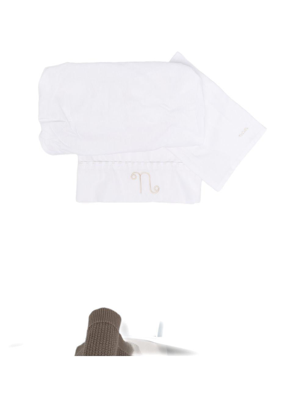 Set tre pezzi in cotone con ricamo E26407 BEIGE NANAN KIDS 