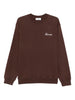 Chocolate sweatshirt with embroidered logo