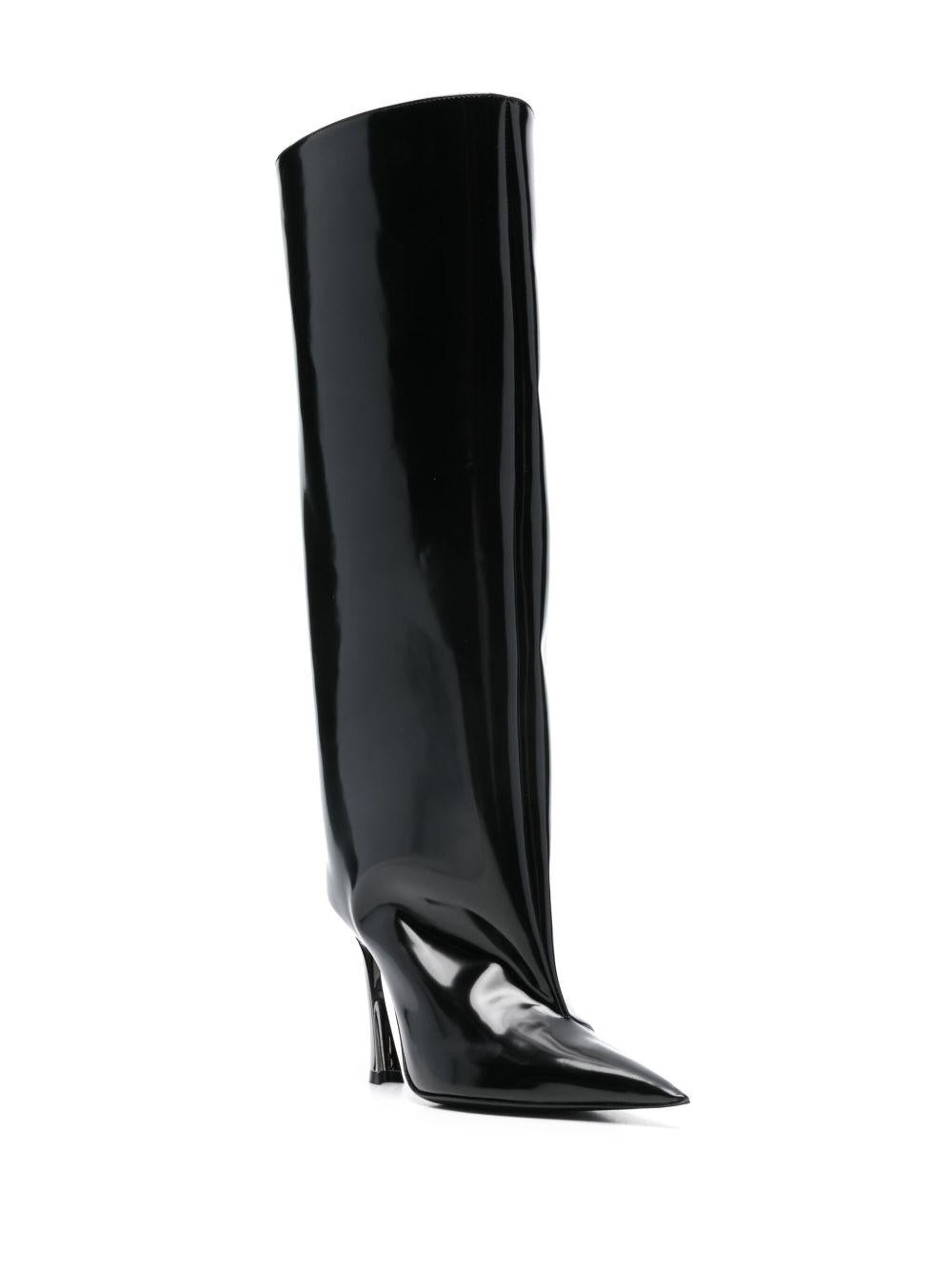 Stivali Neri aAlti Fang MUWFW2425SC053 CL001 MUGLER 