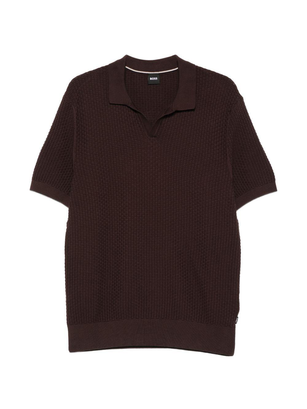 T-shirt in cotone con scollo a V 50561613 207 BOSS 