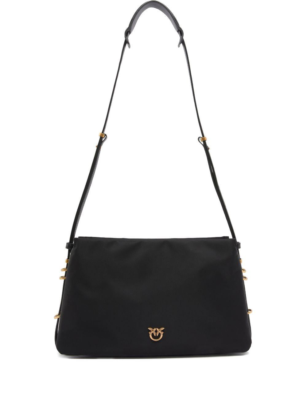 Borsa a spalla con borchie dorate 105161A358 Z99Q PINKO 