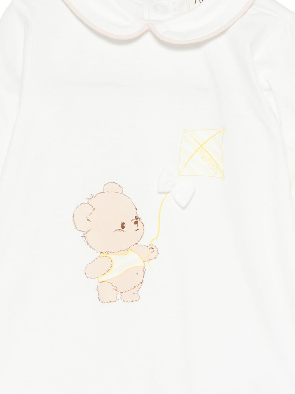 Tutina in cotone con piedini E26010 BIANCO NANAN KIDS 