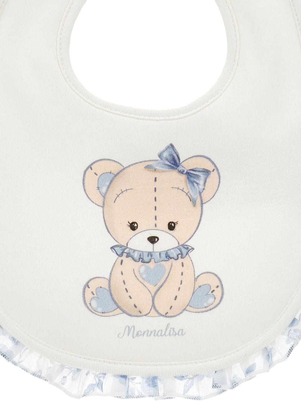 Set Neonato in Cotone con Stampa Orsetto e Fiori 35F5086000 0151 MONNALISA KIDS 