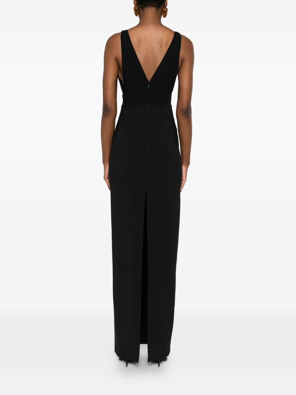 Abito con Scollo a V Nero ABR2457E2 110 ELISABETTA FRANCHI 