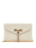 Crocodile Effect Clutch with Gold Chain and Tassel