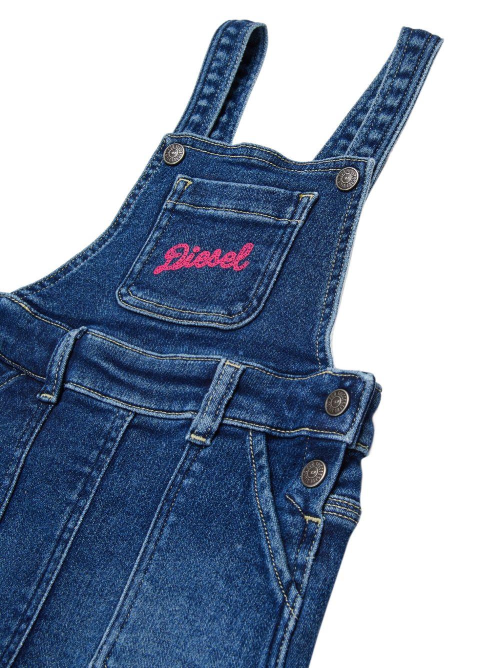 Salopette in denim con bretelle K00719KXBR0 K01 DIESEL KIDS 