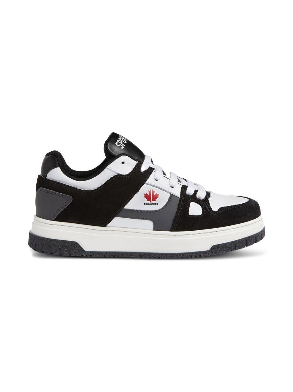 Sneakers a inserti bianche/nere