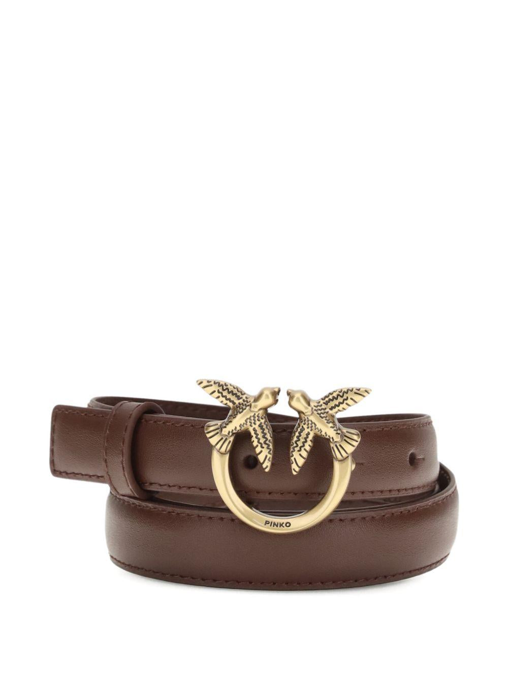 Cintura con fibbia a rondini dorate 100143A0F1 R49Q PINKO 