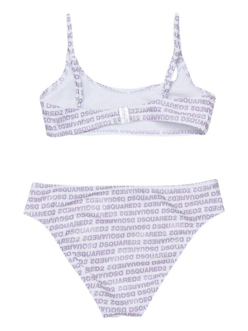 Bikini triangolo in poliestere DQ3318D0AGY DQ100 DSQUARED KIDS 