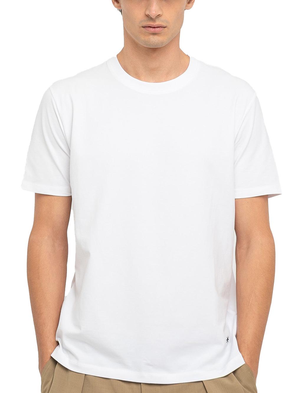 T-shirt basic bianca mini ricamo 3832M568253284 02 MANUEL RITZ 