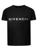 T-shirt basic nera logo frontale