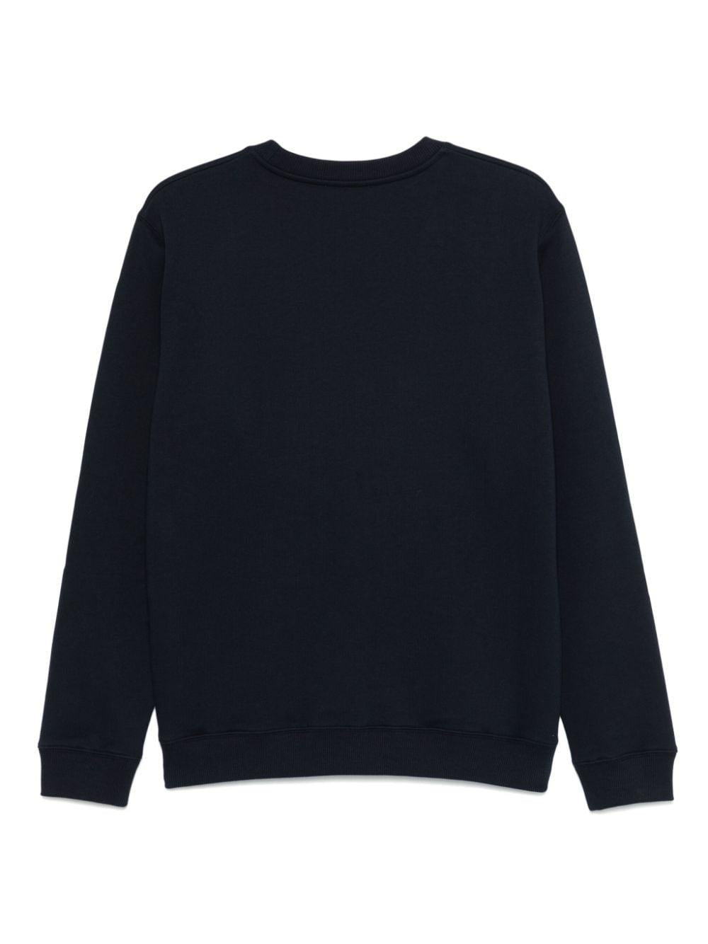 Felpa blu stampa logo UF641KF0196HY6 890 DONDUP 
