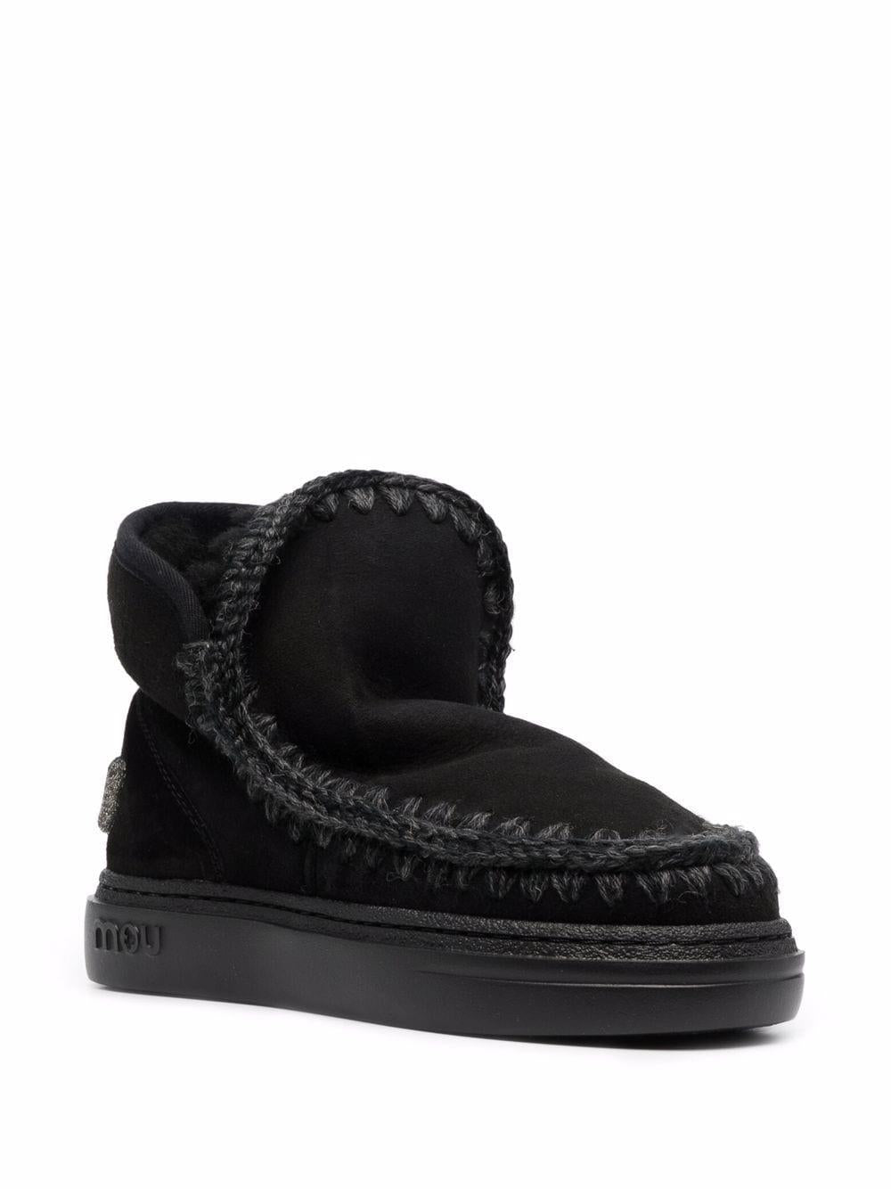 Sneaker Eskimo bold logo glitter nera