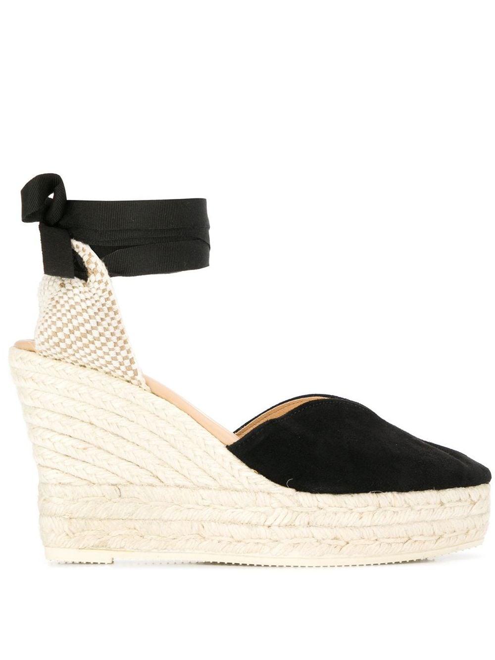 Espadrillas Hamptons heart nero scamosciato K10WH BLACK MANEBI 