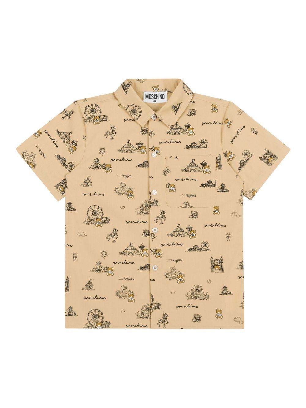 Camicia beige luna Park