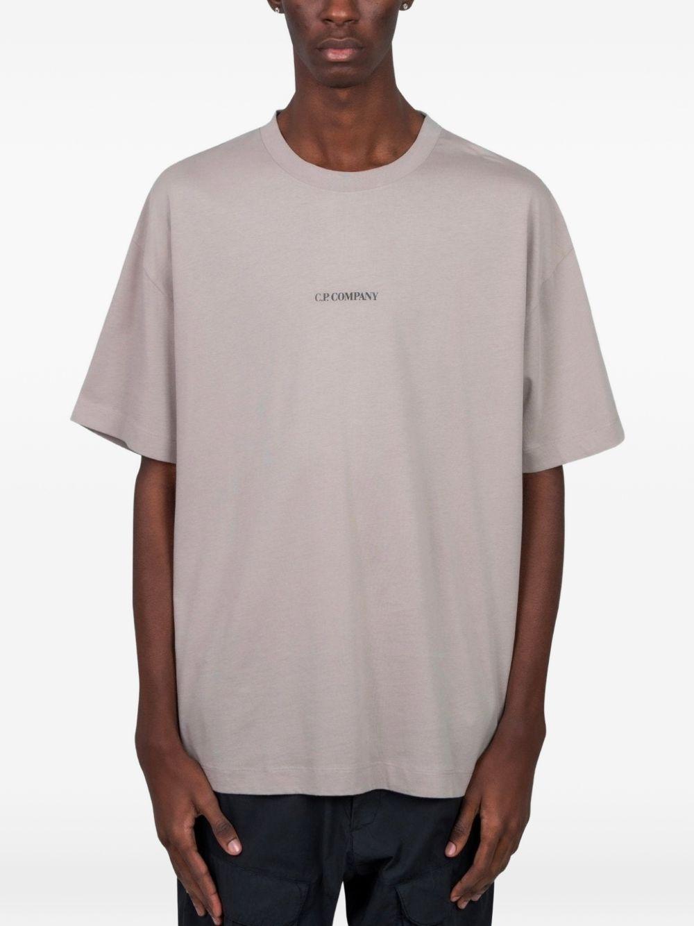 T-shirt in cotone girocollo oversize 20CMTS087A005100W 904 CP COMPANY 