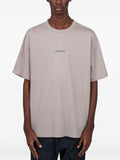 T-shirt in cotone girocollo oversize