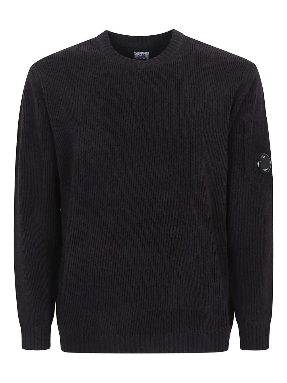 Maglione Nero con Dettaglio Lens 19CMKN017A005558G 999 CP COMPANY 