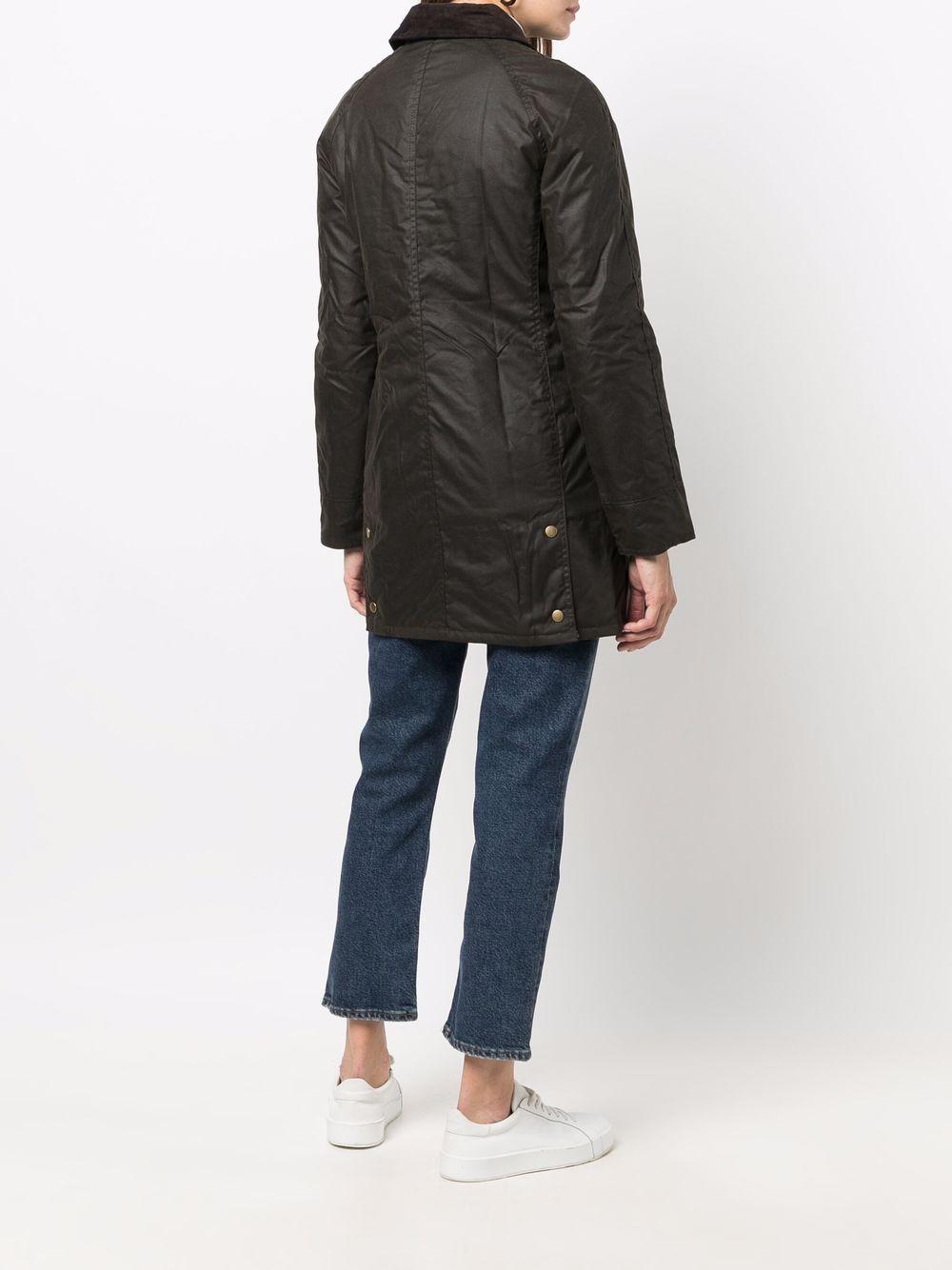 Giubbino oliva abbottonato rivestito di cera LWX0534 OL71 BARBOUR 