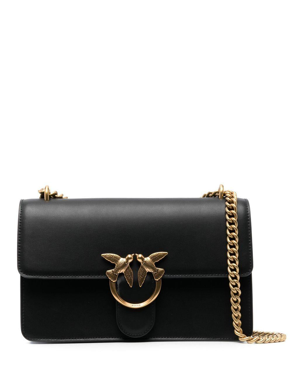 Borsa a Tracolla Nera Love One Classic 100941A0F1 Z99Q PINKO 